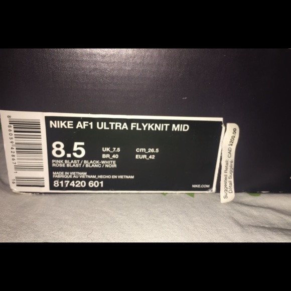 NEW Nike AF1 Ultra FlyKnit Mid SIZE 8.5 - Picture 7 of 8